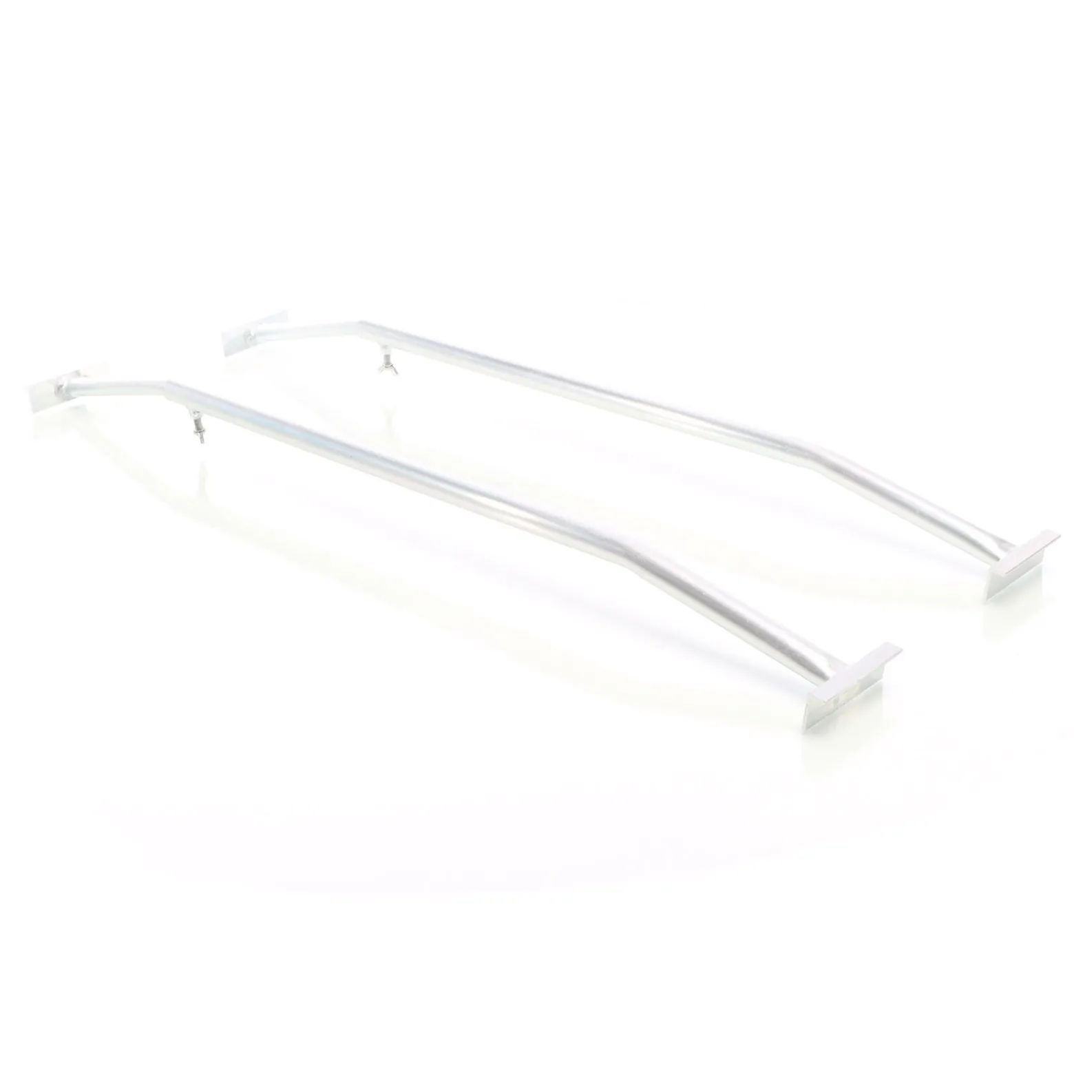 XPOtool 2x Flachplanenbügel für Anhänger 100-145 cm, verstellbare Aluminiumbügel für Anhängerplanen, Planenspanner für Flachplanen