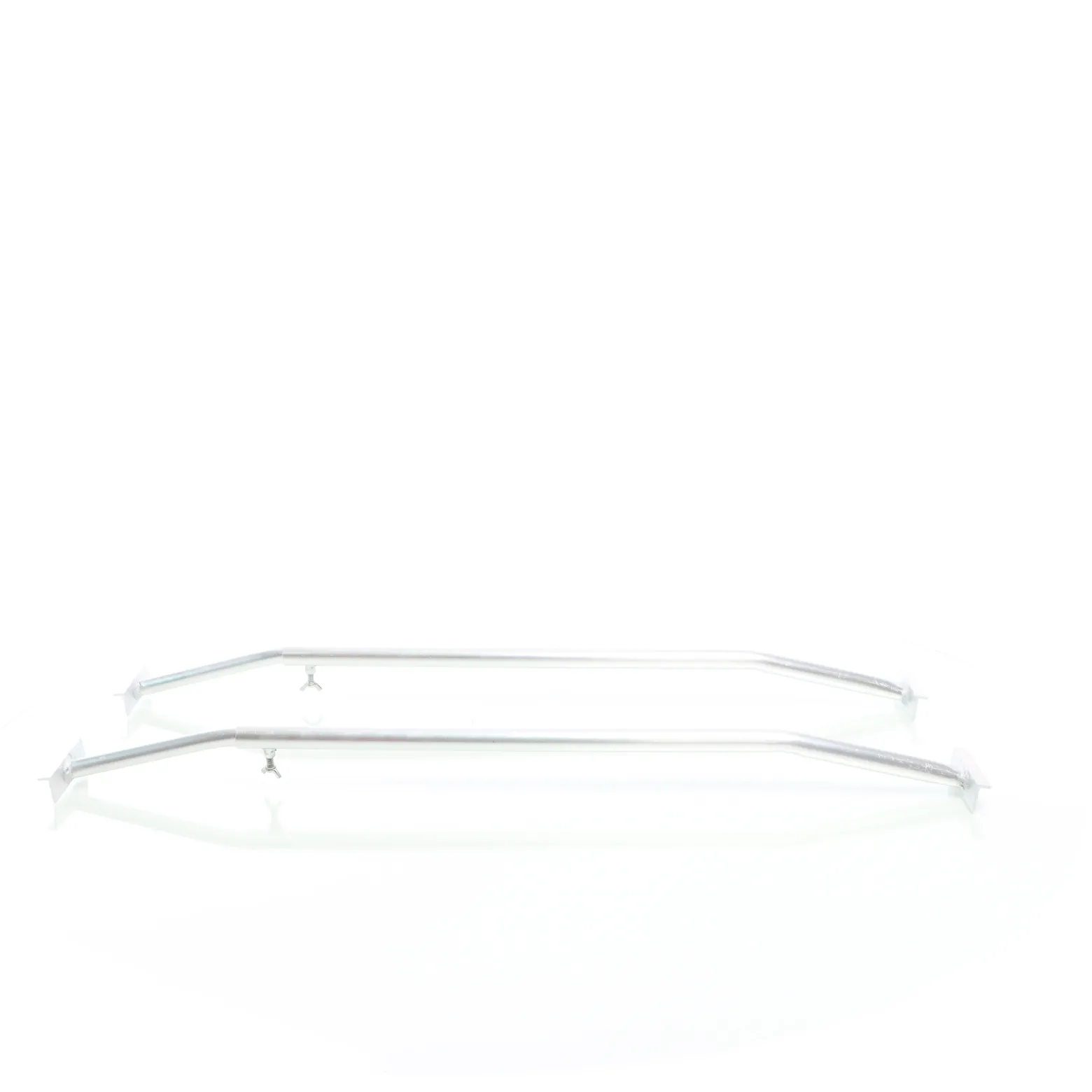 XPOtool 2x Flachplanenbügel für Anhänger 100-145 cm, verstellbare Aluminiumbügel für Anhängerplanen, Planenspanner für Flachplanen