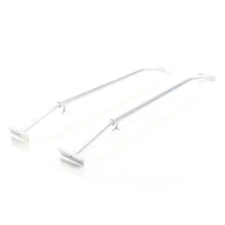 XPOtool 2x Flachplanenbügel für Anhänger 100-145 cm, verstellbare Aluminiumbügel für Anhängerplanen, Planenspanner für Flachplanen