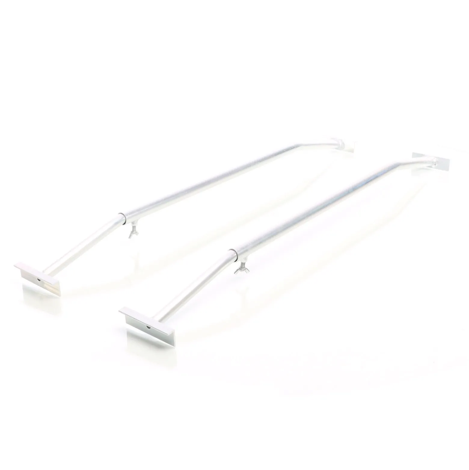 XPOtool 2x Flachplanenbügel für Anhänger 100-145 cm, verstellbare Aluminiumbügel für Anhängerplanen, Planenspanner für Flachplanen