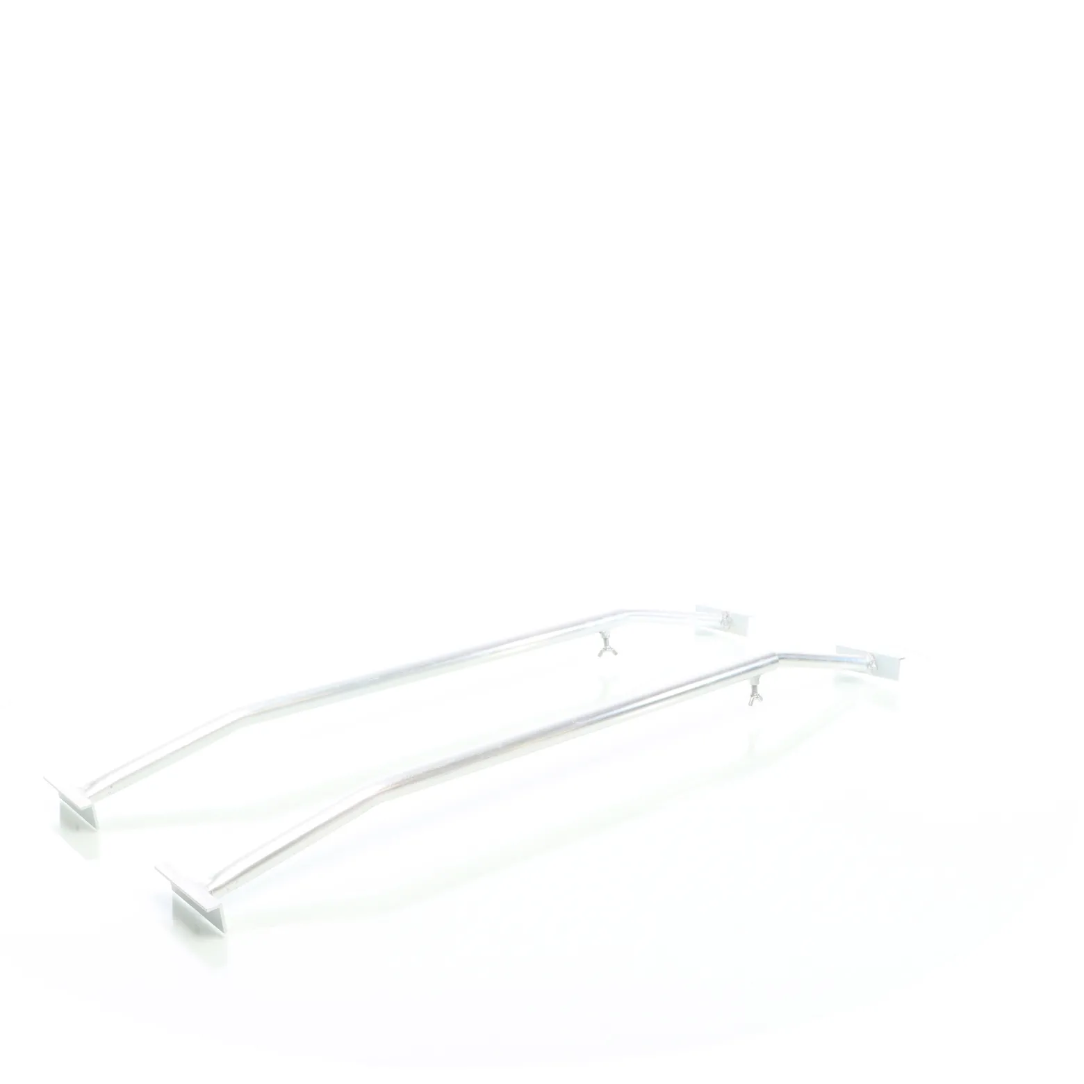 XPOtool 2x Flachplanenbügel für Anhänger 100-145 cm, verstellbare Aluminiumbügel für Anhängerplanen, Planenspanner für Flachplanen
