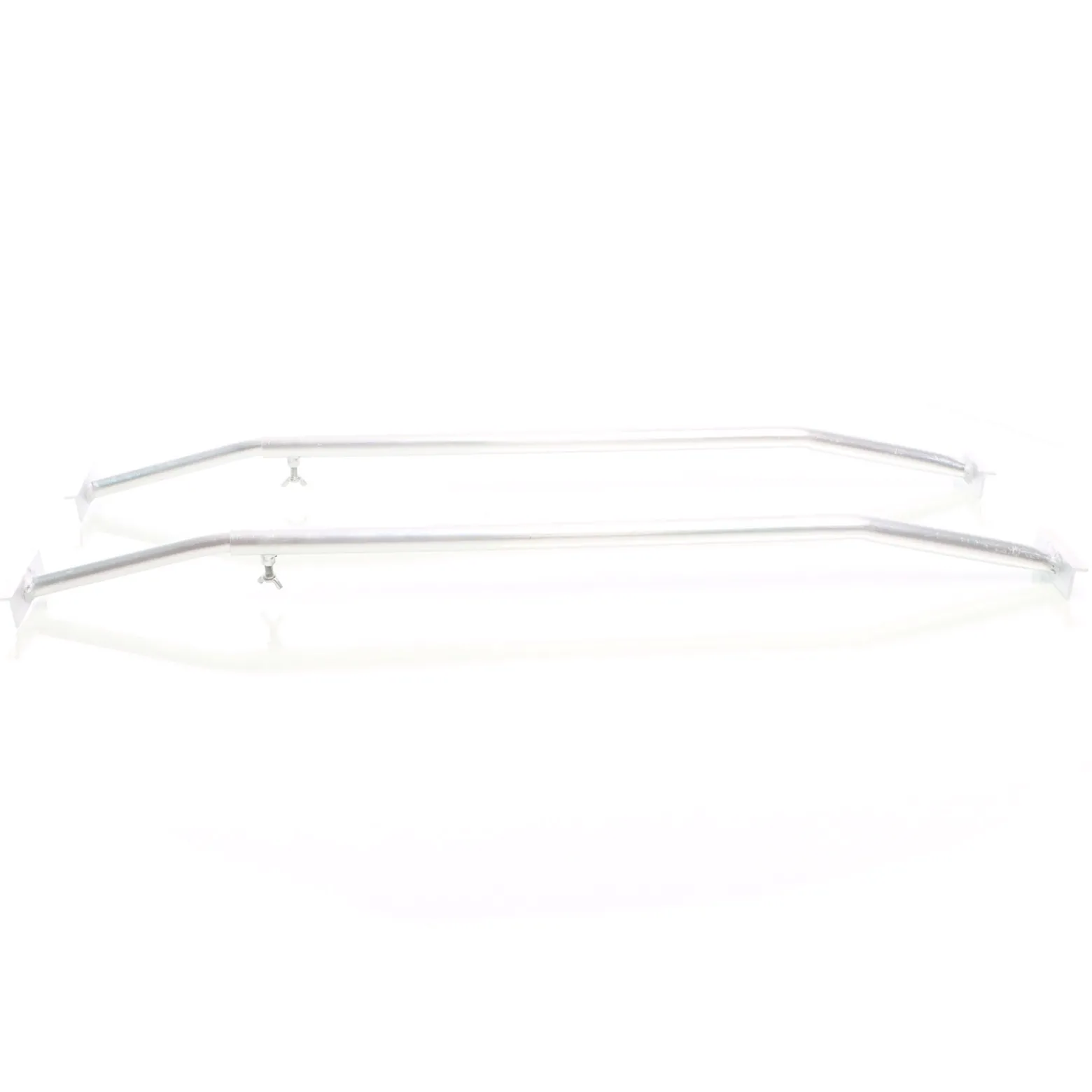 XPOtool 2x Flachplanenbügel für Anhänger 100-145 cm, verstellbare Aluminiumbügel für Anhängerplanen, Planenspanner für Flachplanen