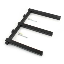 XPOtool 2x Metallregal zur Holzlagerung, 310 x 30 x 455 mm, Kragarmregal mit 3 Etagen, Schwerlastregal 50 kg pro Ebene in Schwarz