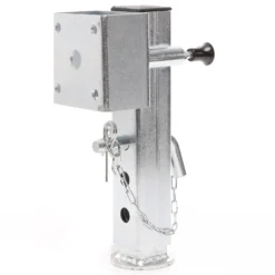 XPOtool 2x Stützfuß 350 mm Schwenkstütze bis 1300 kg aus Stahl für Anhänger inkl. Befestigungsmaterial