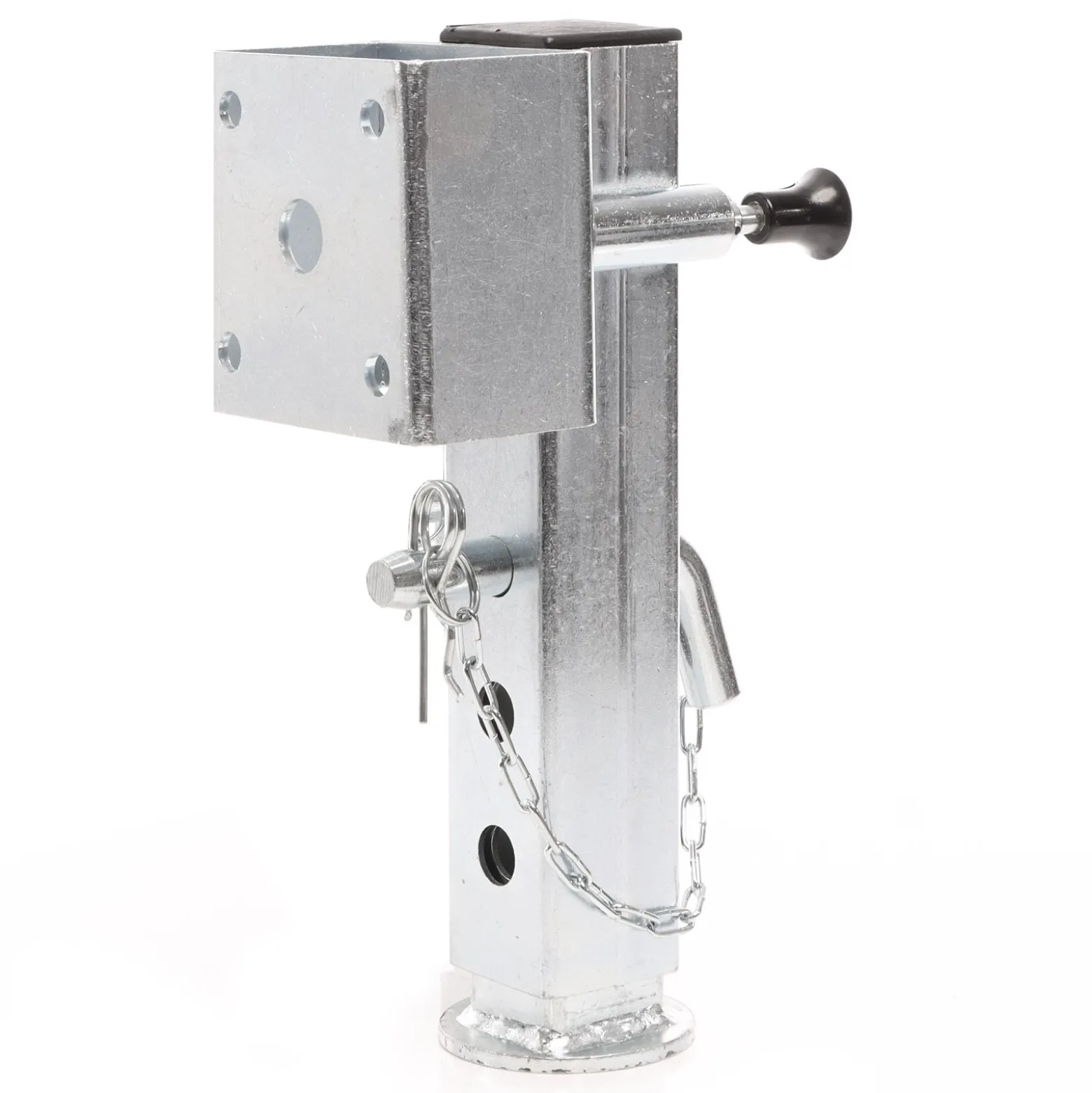 XPOtool 2x Stützfuß 350 mm Schwenkstütze bis 1300 kg aus Stahl für Anhänger inkl. Befestigungsmaterial