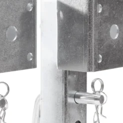 XPOtool 2x Stützfuß 350 mm Schwenkstütze bis 1300 kg aus Stahl für Anhänger inkl. Befestigungsmaterial