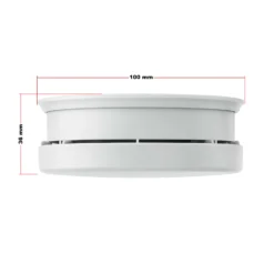 5x Rauchmelder mit 9V Batterie, Lange Lebensdauer, Lautstärke Alarm 85dB, Brandmelder kabellos, DIN EN 14604