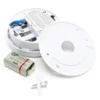 120x Rauchmelder mit 9V Batterie, Lange Lebensdauer, Lautstärke Alarm 85dB, Brandmelder kabellos, DIN EN 14604