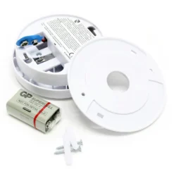 120x Rauchmelder mit 9V Batterie, Lange Lebensdauer, Lautstärke Alarm 85dB, Brandmelder kabellos, DIN EN 14604