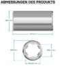 Zapfwellen Buchse B-Typ 100 mm für Vielkeilwelle PTO-Shaft mit 1 3/8" Z6 6 Nuten Traktor Anbaugerät