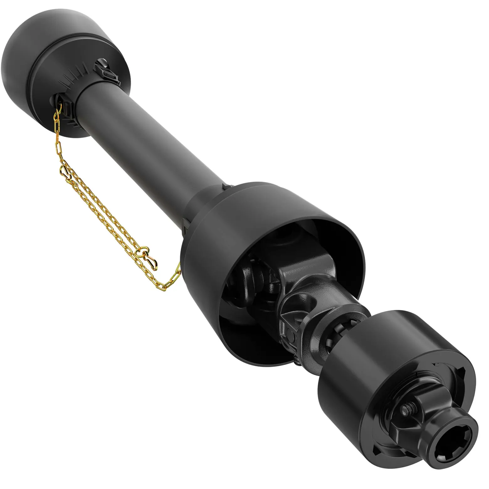 Zapfwellen Freilaufkupplung 220mm, 1 3/8" AG u. IG PTO-Shaft Vielkeilwelle mit 6 Zähnen, max. 3500Nm