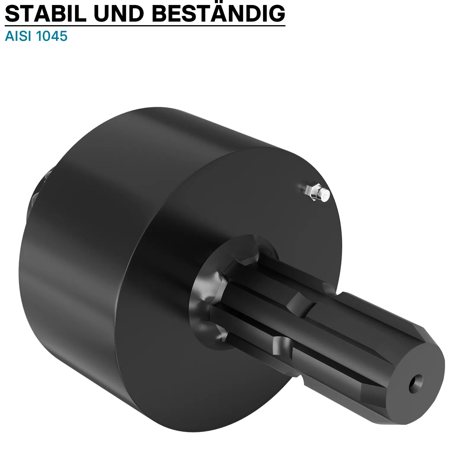 Zapfwellen Freilaufkupplung 201mm, 1 3/8" AG u. IG PTO-Shaft Vielkeilwelle mit 6 Zähnen, max. 2400Nm