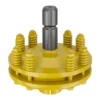 Zapfwellen Kupplung für 6 Zahn Keilwelle 1 3/8" AG und IG, PTO-Shaft mit max. 1200Nm, gelb