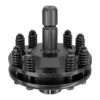 Zapfwellen Kupplung für 6 Zahn Keilwelle 1 3/8" AG und IG, PTO-Shaft mit max. 1200Nm, schwarz