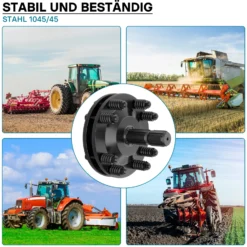 Zapfwellen Kupplung für 6 Zahn Keilwelle 1 3/8