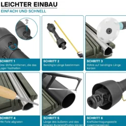 Zapfwelle T4 Gelenkwelle 520mm 460Nm 540U/min, PTO-Shaft, 40kW (55PS), 2x 1 3/8" 6 Zähne