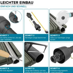 Zapfwelle T1 Gelenkwelle 680mm 210Nm 540U/min, PTO-Shaft, 18kW (25PS), 2x 1 3/8